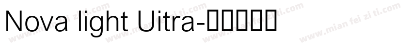 Nova light Uitra字体转换